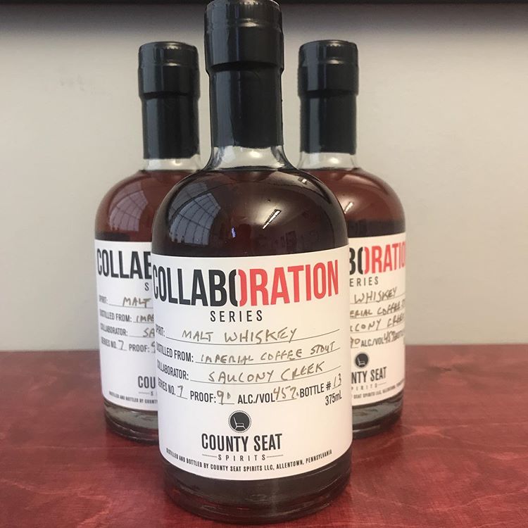 Collaboration whiskey made with Saucony Creek Imperial Coffee Stout