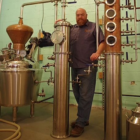 Dean Browne at his Frankford Avenue distillery 