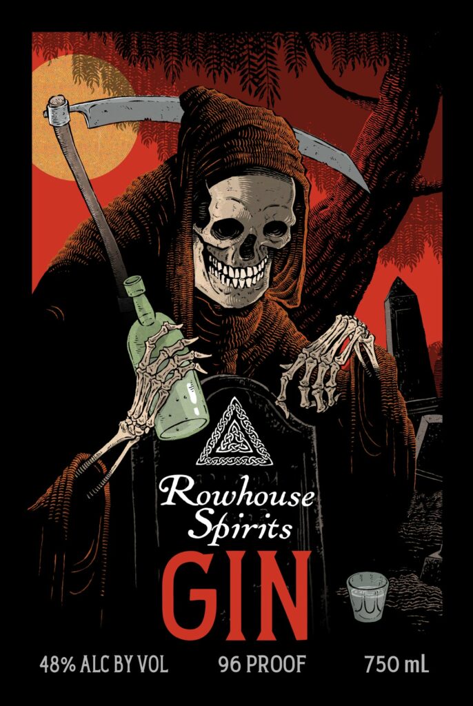 Rowhouse Spirits Gin Label